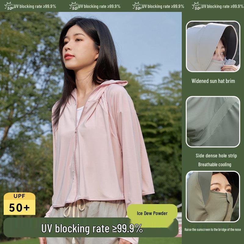 Sonnenschutzjacke für Damen mit LSF 50+ – leicht, kühl, mit Kapuze für den Sommer im Freien 2024.