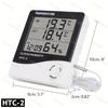 HTC-1 HTC-2 LCD Electronic Digital Temperature Humidity Meter Home Thermometer Hygrometer Indoor Outdoor Weather Station Clock