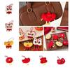 Lion Awakening Chinese New Year Plush Keyring Chinese Style Lion Dance Brooch  Celebrating