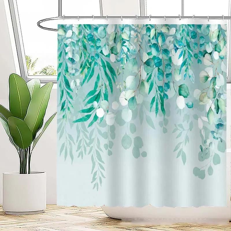 Rideau de Douche Imperméable Polyester Rideau de Salle de Bain Rideaux de Bain Rideau de Douche Hôtel Ménager Pour la Maison