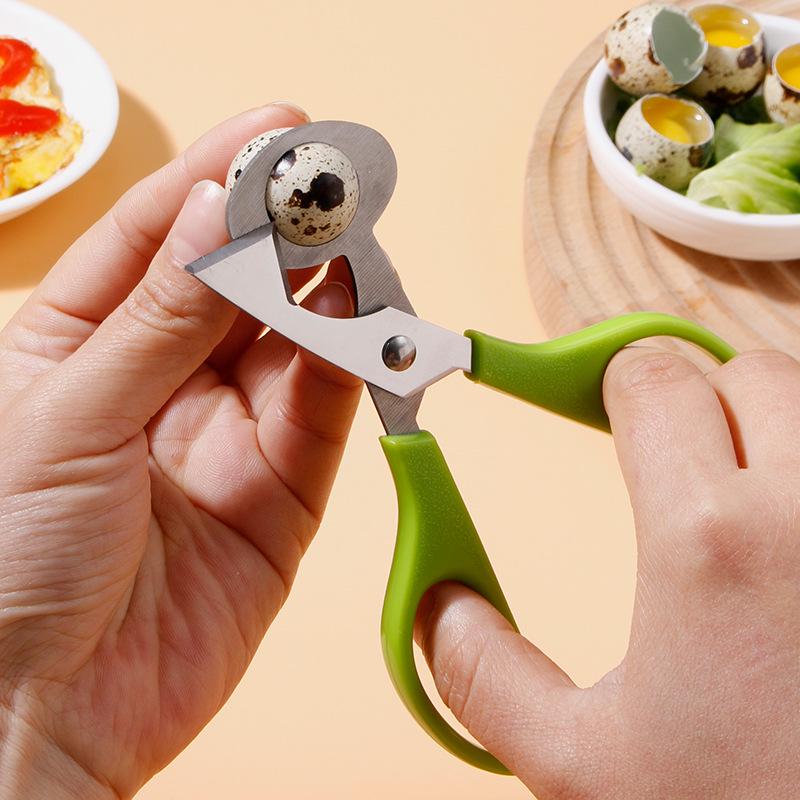 Stainless Steel Quail Egg Scissors - Precision Eggshell Cutter for Seamless Egg Opening