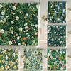 Home Shower Curtains for Bathroom Waterproof Fabric Spring Floral  and Plants Bathroom Curtains with Hooks Decorative Curtain