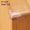 Teardrop-Shaped Transparent Silicone Corner Protectors for Furniture - Child Safety Soft Edge PVC Guards