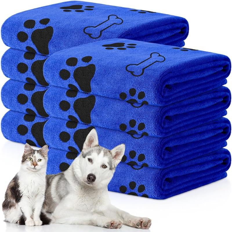 Quick-Dry Large Pet Bath Towel - Soft & Absorbent for Dogs & Cats, Ideal Gift for Pet Lovers