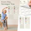 Chair Yoga for Seniors - Motivational Exercise Chart for Daily