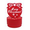 10PC Snowflake Printed Party Red Holiday Felt Coasters Table Decor Christmas Cup Mats Festive Absorbent Wool Beverage Decoration