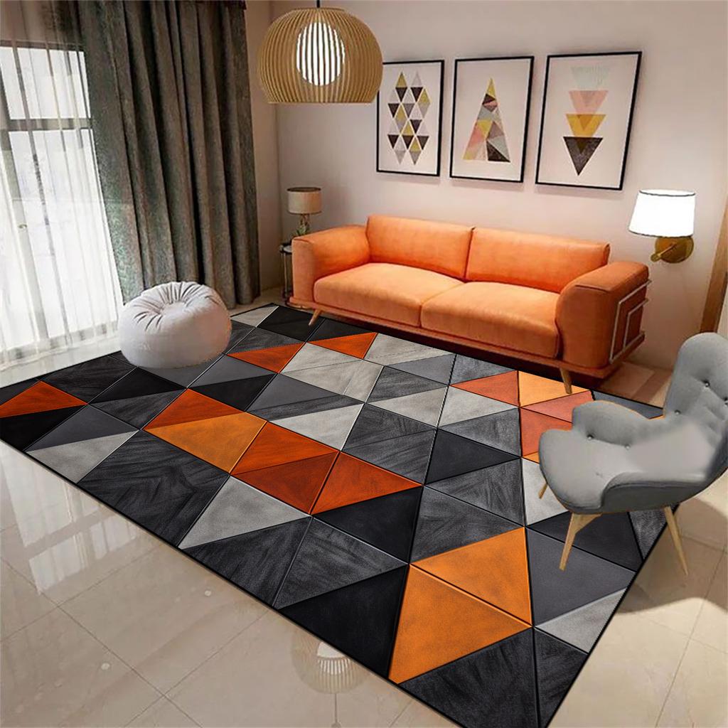 Light Luxury Nordic Rugs Living Room Decoration Coffee Table Carpet Home Non-slip Bedroom Decor Cloakroom Floor Mat Customizable