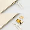 100Pcs Portable SIM Card Tray Ejector Pin Anti-Lost Ejecting Removal Needle  Phone Key Tool