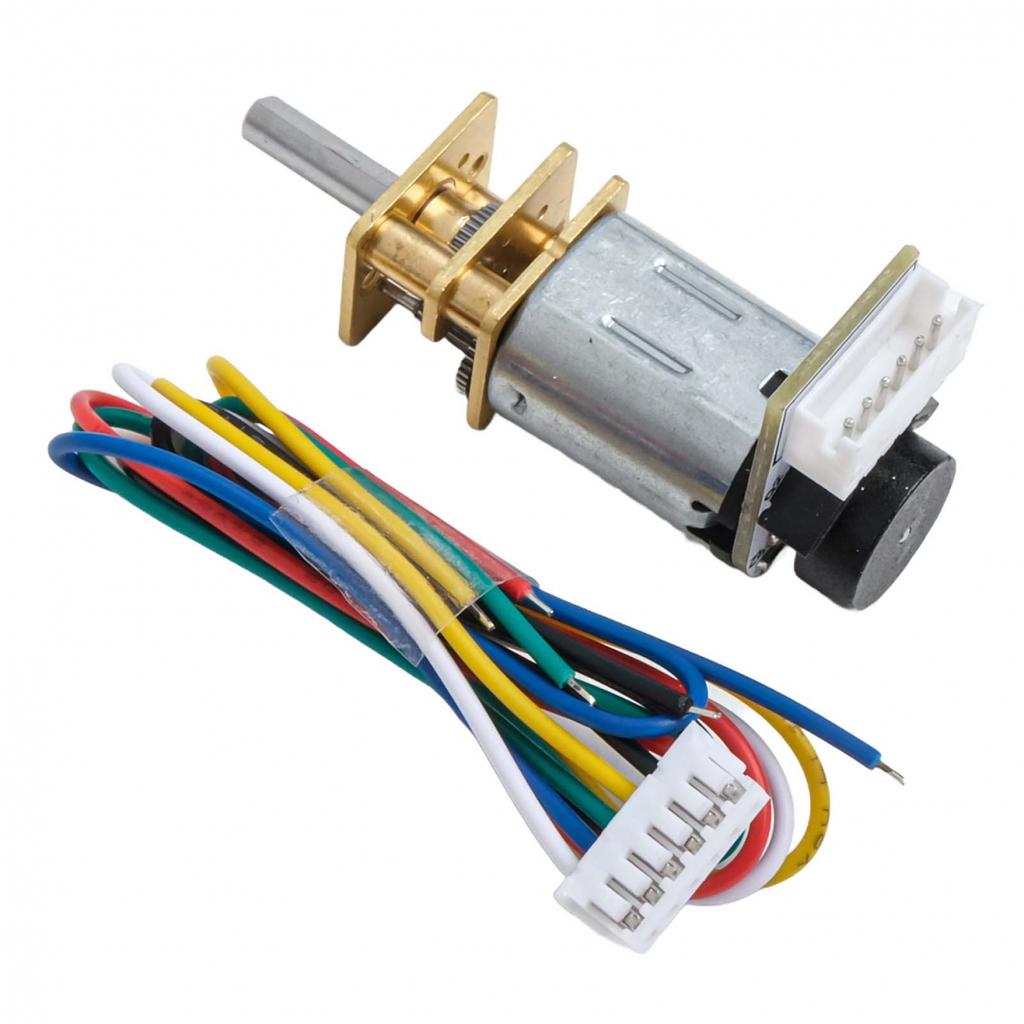 For N20 Encoder Metal Gear Motor 6V Suitable for RC Cars and Airplanes