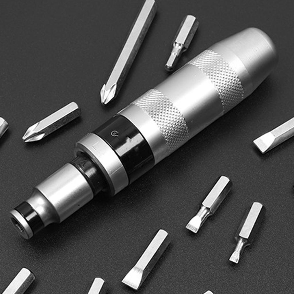 Impact Screwdriver Kit Detachable Head Reversible Direction For Auto Repair And DIY Steel Construction