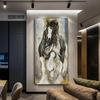 Abstract Canvas Painting On The Wall Art Posters And Prints Gray Horse Oil Painting Mural Animal Modern Decorative Painting