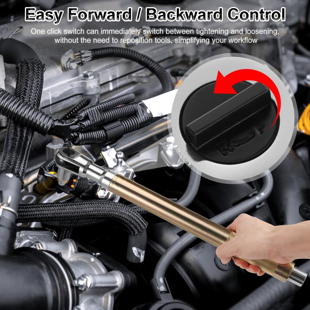 Socket Ratchet Wrench Extender High Torque 1/2" Drive Portable Impact Wrench Adapter for Auto Plumbing Repair Furniture Assembly