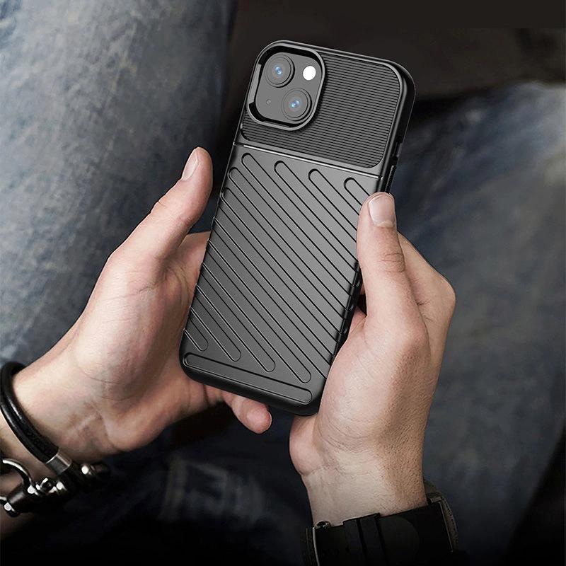 Thunder Case Flexible Armored Case Cover for iPhone 13 Mini Black