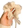 Elegant Retro French Lace Headband & Scrunchie for Women - Summer Pastoral Style Hair Tie