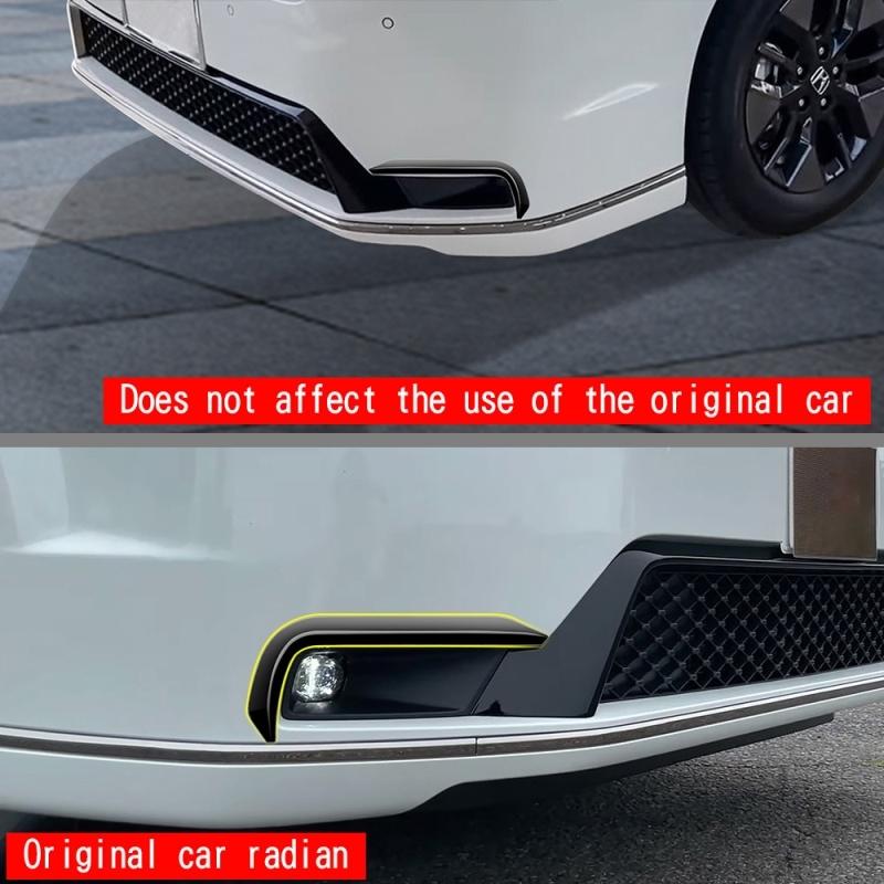 For Honda Stepwgn Spada RP8   2024  ABS black Front Bumper Front FogLights frame  fog Lamp Cover Exterior accessories