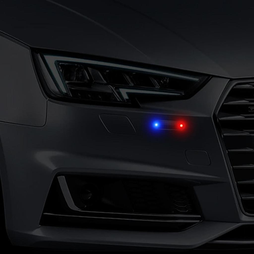 Qismetbina Anti-Theft LED Light, Anti-Theft Solar Light for Car | Car Security Anti-Theft Light