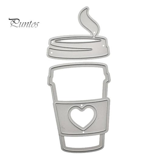 

Прекрасная чашка кофе, тиснение, резак, поделки из бумаги, карты, скрапбукинг, сделай сам, штампы для резки серебряный