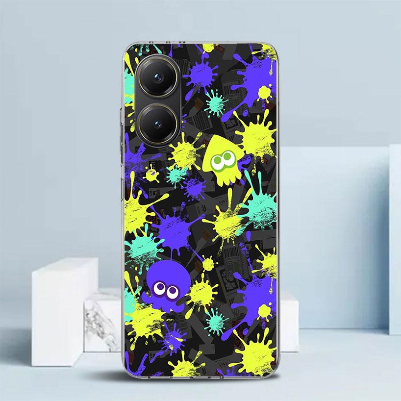 Game S-Splatoons Soft Cover for Xiaomi Poco F7 Ultra X7 X6 X5 Pro M7 Phone Case Redmi 15 15C 13 13C 12 12C 10 10C Print Shell Po