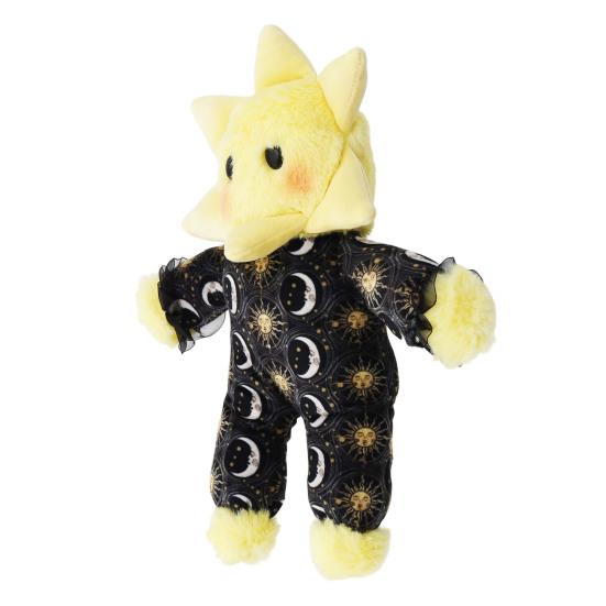 Stern Plüschtier für Kinder Weiches Kuscheltier mit Sternen-Mond-Print Niedriges Kuschelkissen Geburtstagsgeschenk für Mädchen