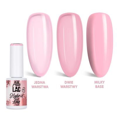 Lakier Hybrydowy Led/Uv Gel Polish Nudes Soft French Allelac Hema/Di-Hema Free 6G