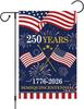 250th Anniversary Garden Ag Double Sided Burlap, 1776-2026 Commemorative Patriotic Yard Ag for 4th of July Memorial Day  AAS