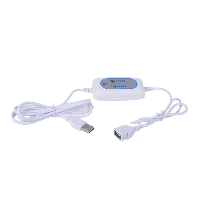 USB Extension Cable Timing Cord with Remote 4 Speed Adjust 2/4/6/812 Hour Timing for USB LED Lamp and Ceiling Fan