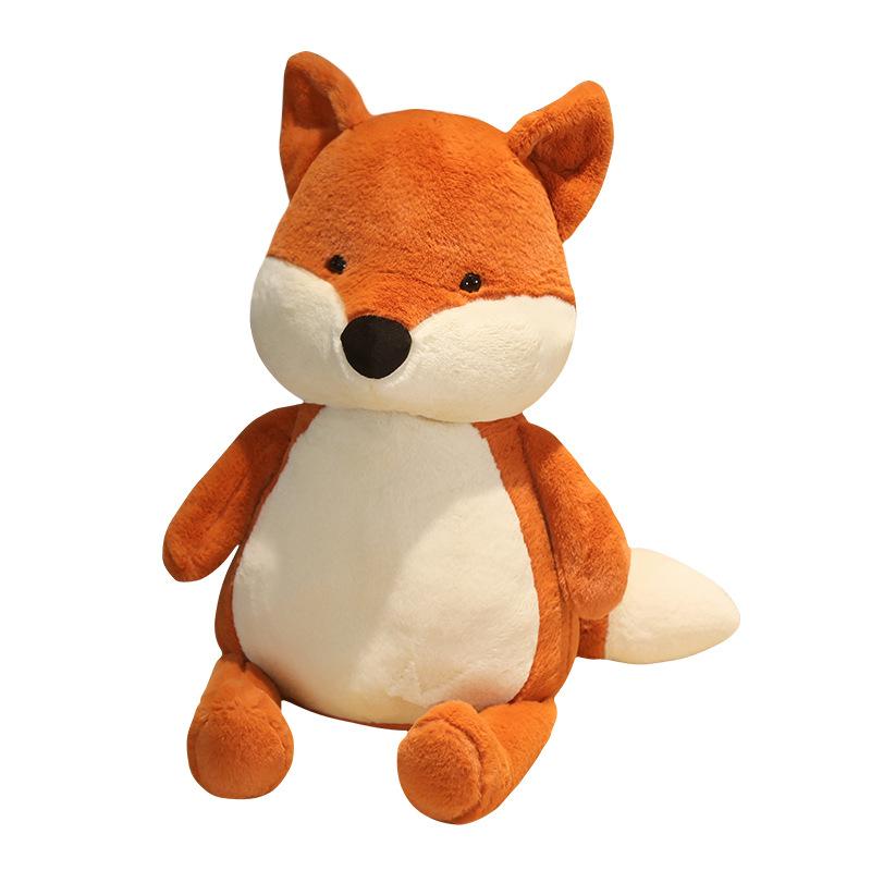 Cartoon Fox Doll Plush Toy Forest Animals Little Fox Doll Children Soothing Pillow Rag Doll