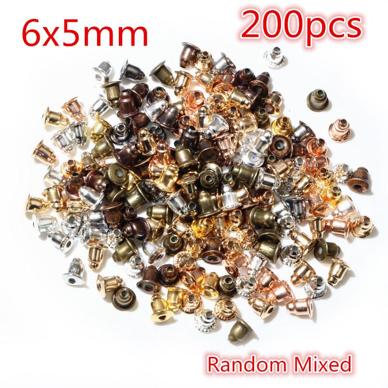 Multi-colors Metal and Plastic Earring Back Plug Cap Nail Accessories Anti-allergic Anti-inflammatory DIY Jewelry Accessories