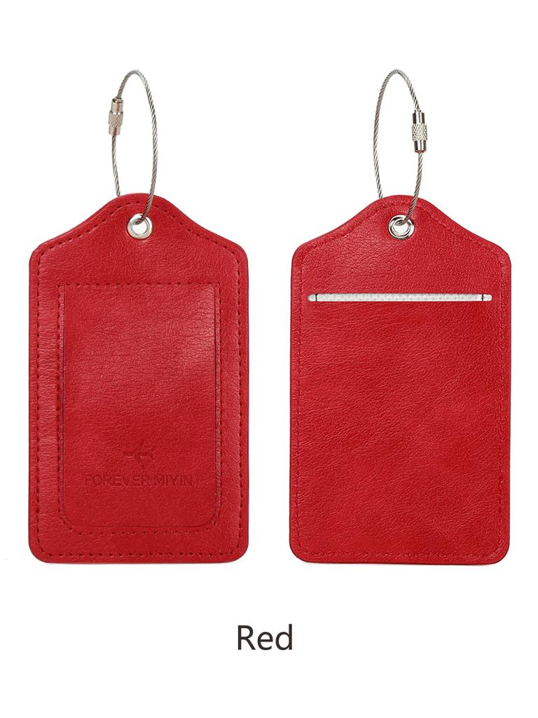 RFID travel passport set with passport holder and PU luggage label 2 pieces/set suitable for men and women's travel accessories