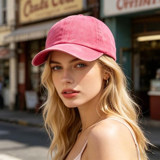 Baseballpet Zachte Top Verstelbare Gesp Gewassen Verweerd Zon Hoed Retro Straatstijl Mannen Vrouwen Baseballpet