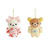 Kawaii Cartoon Rilakkuma Korilakkuma Kimono Keychain Plush Toys Creative Backpack Couple Pendant Doll Friend Birthday Gift