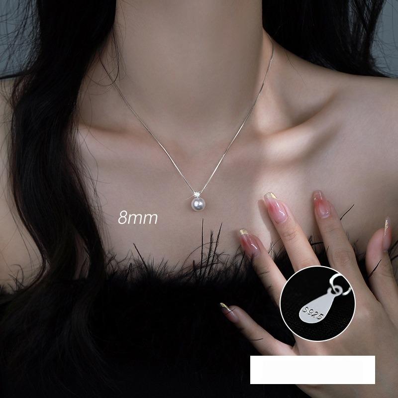 Pearl Necklace Shijia Zhengyuan Light Luxury Premium Sense Clavicle Chain