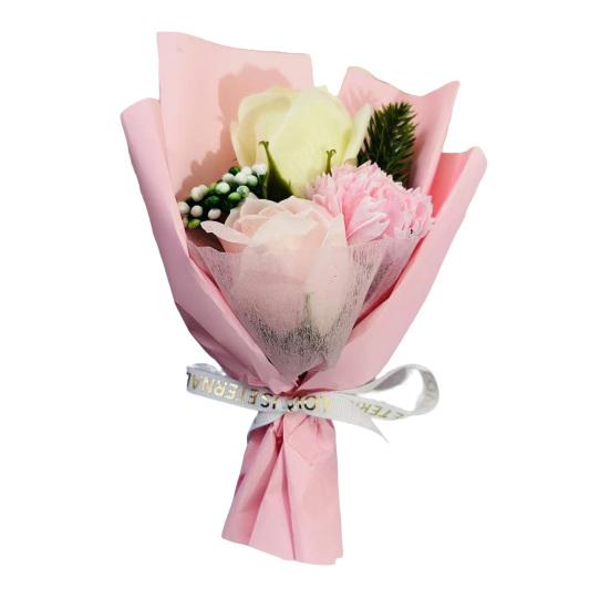 Bukiet ze sztucznych kwiatów dla kobiet Sztuczny bukiet z wiecznych róż na Walentynki Dzień Matki Boże Narodzenie Prezent urodzinowy