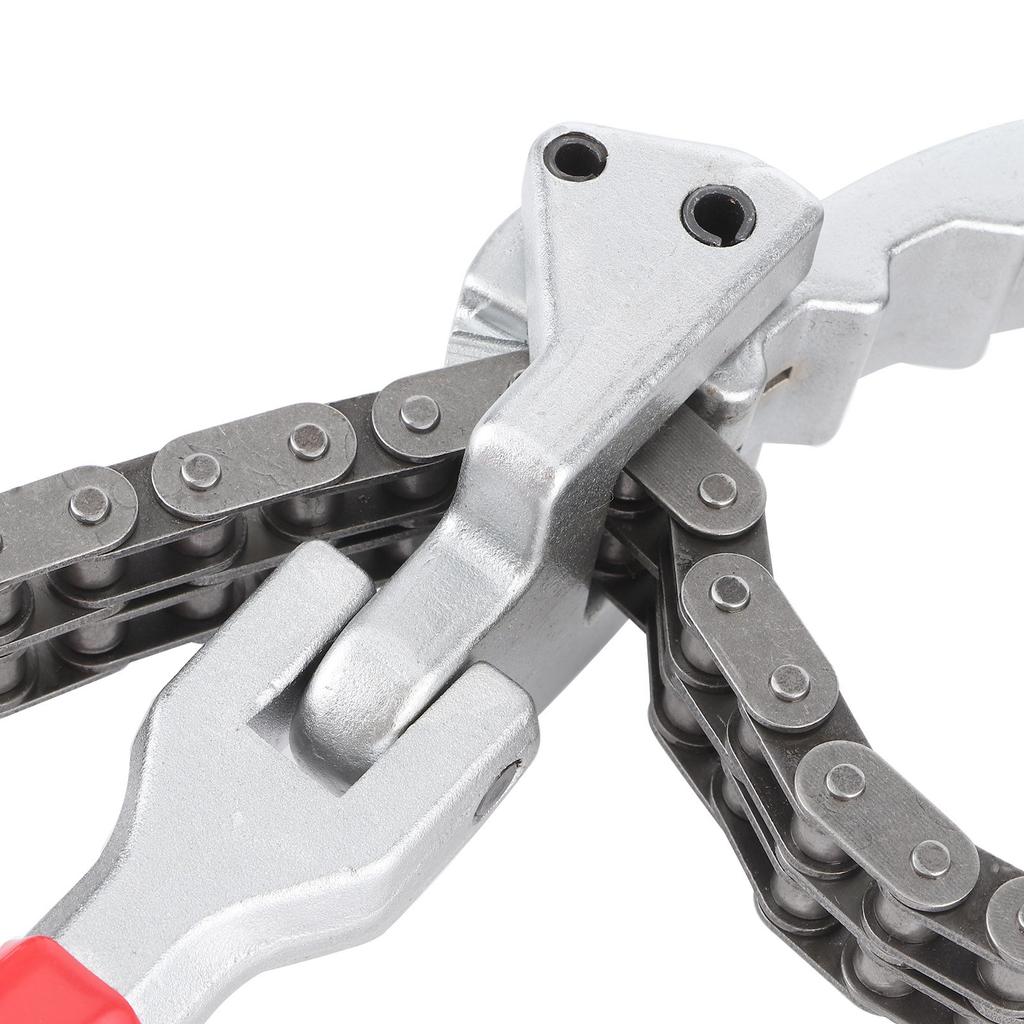 Chain Type Oil Filter Wrench Spanner 13.8in Long Handle Ergonomic Auto Car Repairing Tool Oil Filter Spanner Oil Filter Wrench