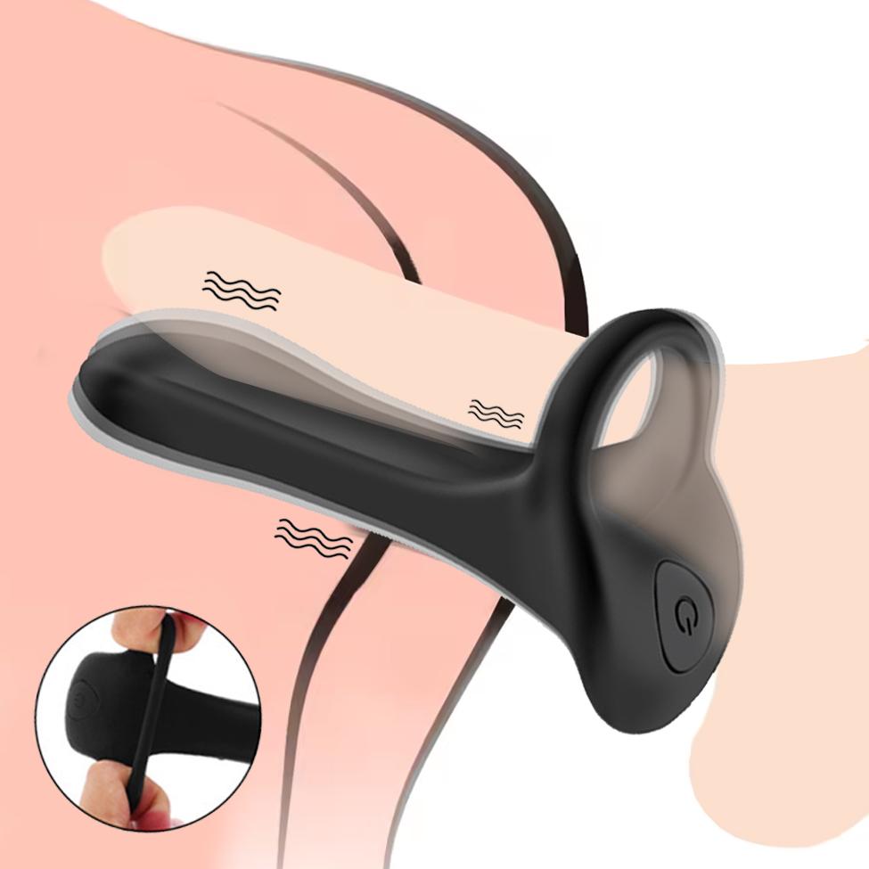 Penisring Vibrator Erotik für Paare Vibrierender Penisring Penis Erektion Klitorisstimulator Klitorisplug Spaß Erotische Produkte für Erwachsene