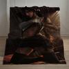 Anime Tifastyle Pattern Flannel Printed Blanket Suitable for All Seasons Suitable for Living Room Office Sofa and Travel