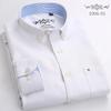 Shirt Men  Dress Shirt Fashion Long Sleeve Oxford Business Formal Regular Fit Office  Formal Men's Clothing Blouses