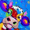 5d Diamond Painting Color Cow Chicken Ostrich Butterfly Picture Full Diamond Rhinestone Embroidery