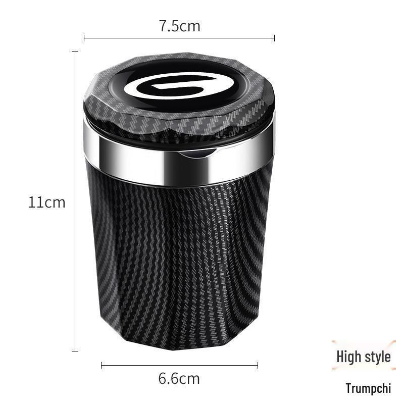 High Flame Retardant Car Ashtray with Lid & Light for 2025 GAC GS8/M8 Interior Modification