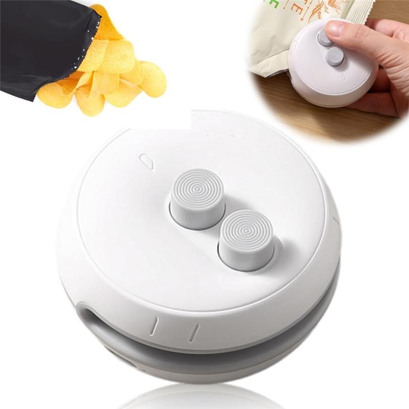Mini Bag Sealer 2 In 1 Heat Sealer With Cutter Rechargeable Bag Sealer Portable Vacuum Food Sealer Bag Sealing Machine A+B