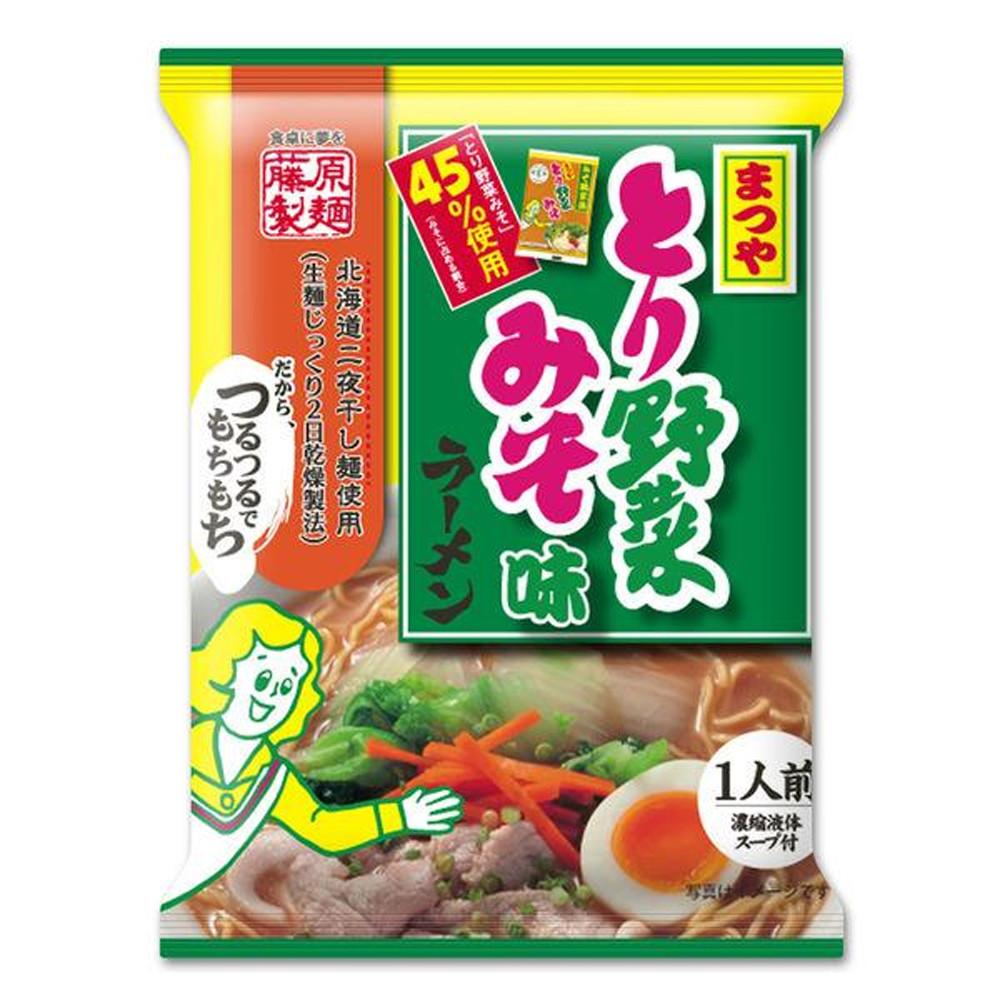 Japan Fujiwara Seimen Instant Ramen Miso Flavor (Matsuya Chicken Vegetables / Sapporo Ichibokuan / Hokkaido 1965)