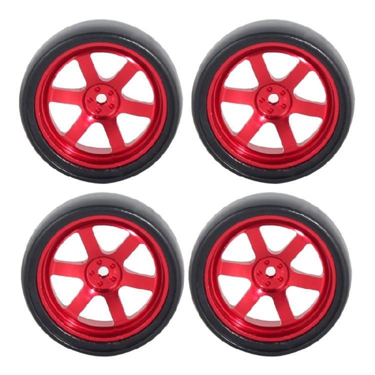 High Performances Remote Control Drift Car Tires 1/18 Wheel Tyre with Metal Hubs For Racing Experience Improvement
