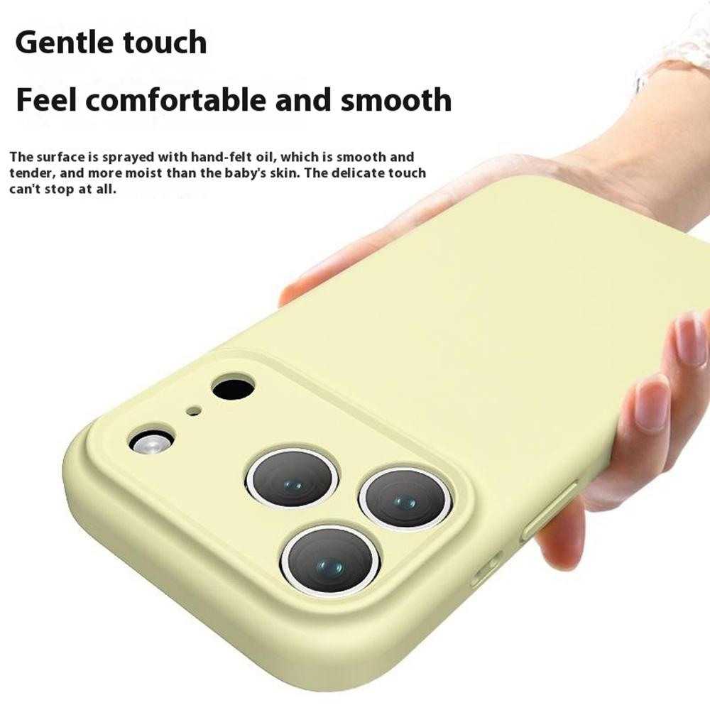 For iPhone 17 Pro Case Precision Fit PC+Liquid Silicone Protective Phone Cover with Microfiber Lining