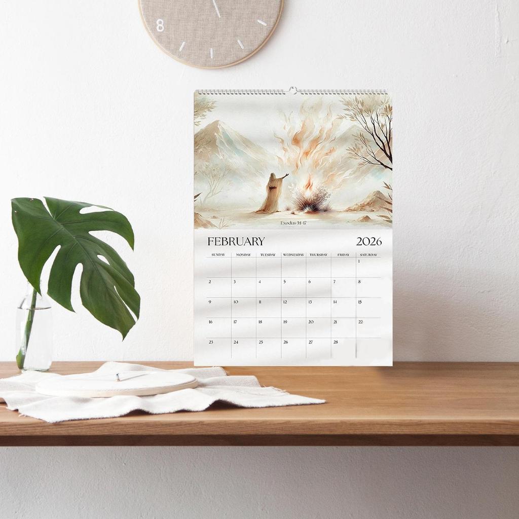 Wall Calendar 2026 Christian Calendar Hangable Planner Wall Decoration For Daily Planning Home Workplace Classroom Dorm Family