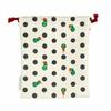 Very Hungry Caterpillar Small Drawstring Cup Bag (Beige Polka Dots)