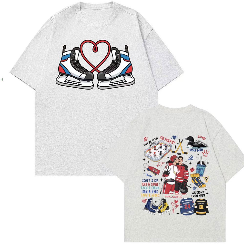 TV Heated Rivalry Romance Hollanov Couple T Shirt Men Women Fashion Summer TShirt Fashion Street Casual 100 Cotton TShirts