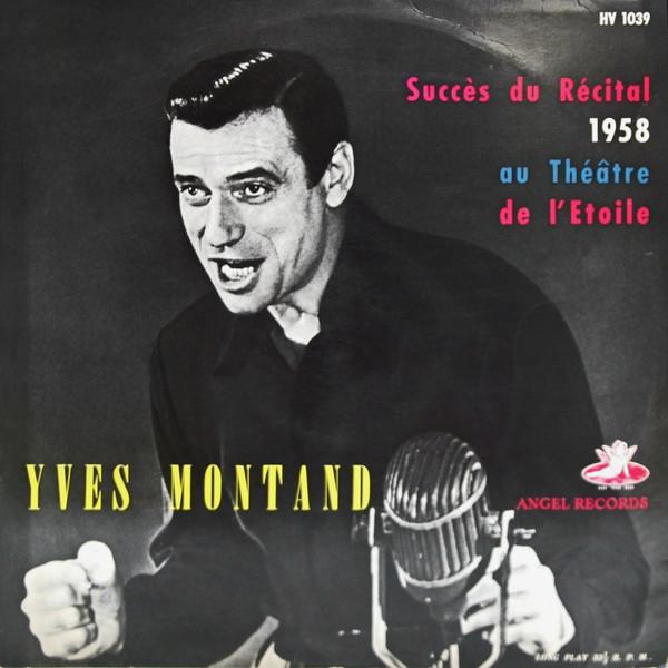 

12inch Record YVES MONTAND Succs Du Rcital 1958 HV1039 ANGEL 1959 Japan Pop Used