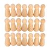 20pcs Wooden Peg Dolls Hand Painting Set DIY Crafts Toy Home Decor Art Gift