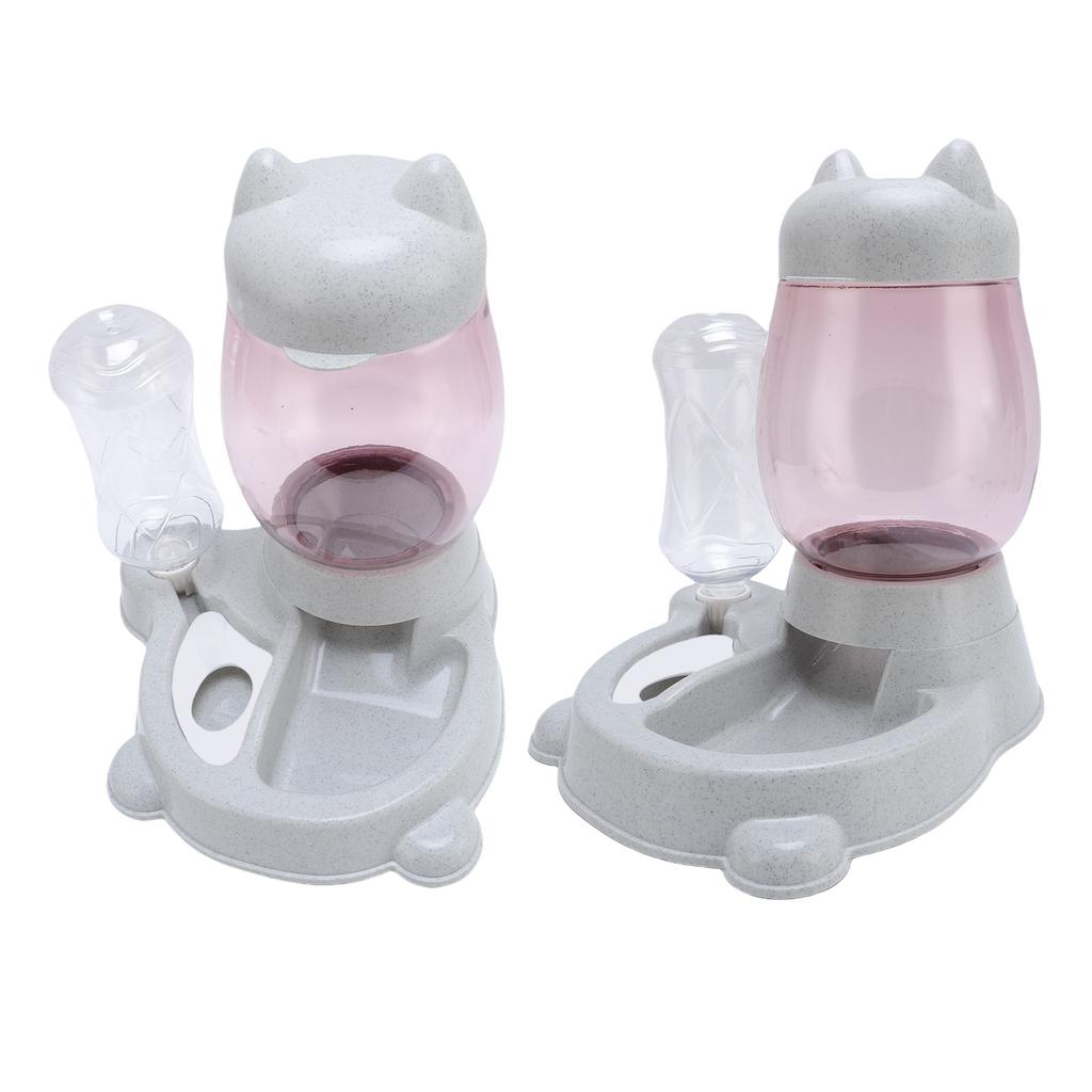 Distribuitor Automat de Apă pentru Animale de Companie cu Bol Multifuncțional Capacitate Mare Set Hrănitor și Adăpător