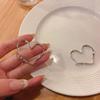 2023 New Trendy Heart Shape Big Hoop Earrings for Women Classic Hollow Stainless Steel Dangle Earring Personality Jewelry Gift